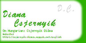 diana csjernyik business card